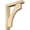 Ekena Millwork Westlake Block Rough Sawn Bracket w/ Offset Brace, Douglas Fir, 4"W x 18"D x 22"H BKT0402X18X22WTL05RDF - alternate 1